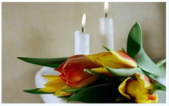 Funeraria Artés velas y flores